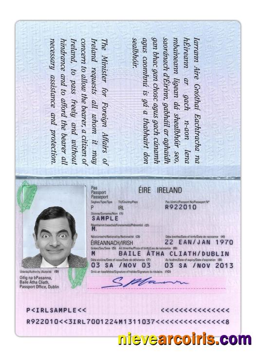 Ireland passport version 2
